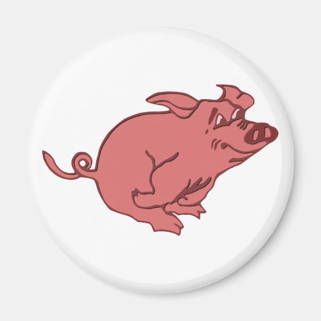 running pig magnet (Front)