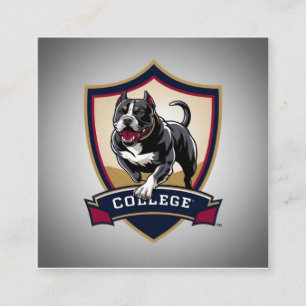 Running PitBull College Logo Enclosure Card