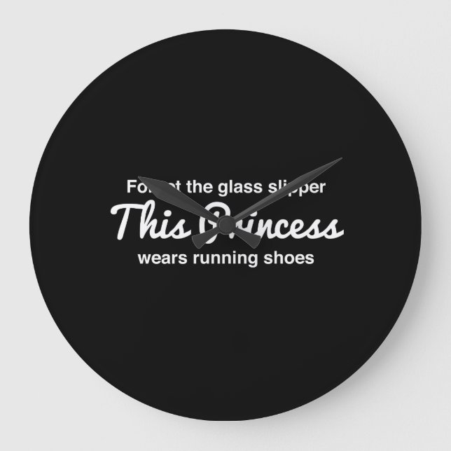 running Princess Large Clock (Front)