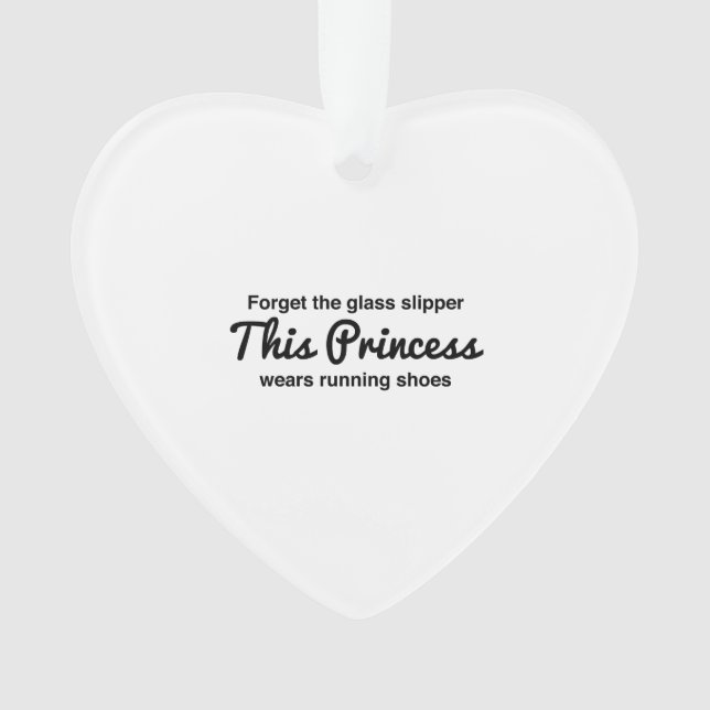 Running Princess Ornament (Front)