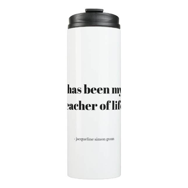 Running quote thermal tumbler (Front)