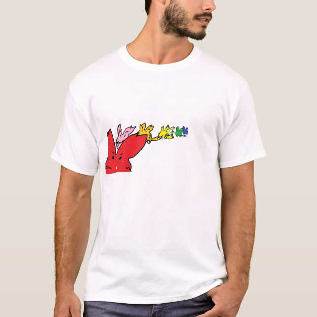 Running Rabbits Jogging T-Shirt (Front)