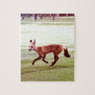 running red fox photograph jigsaw puzzle