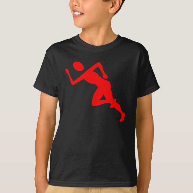 Running - Red T-Shirt (Front)