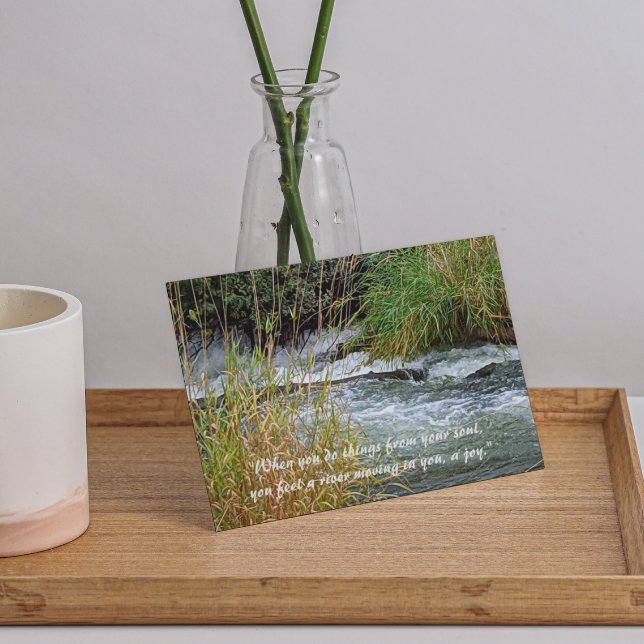 Running River Rumi Poetry Verse Thank You Card (Creator Uploaded)