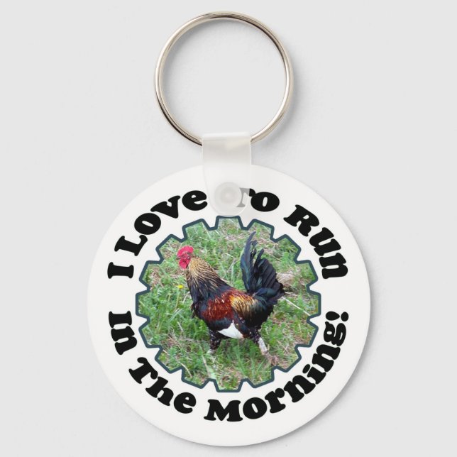 Running Rooster Key Chain (Front)
