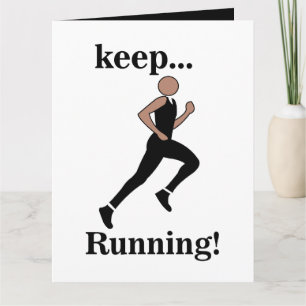 Running Runner Athlete Sports Card