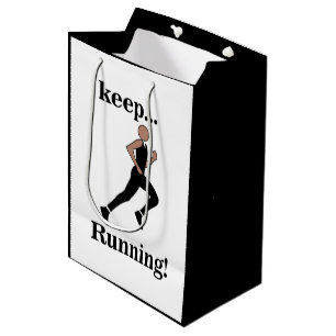 Running Runner Athlete Sports Medium Gift Bag