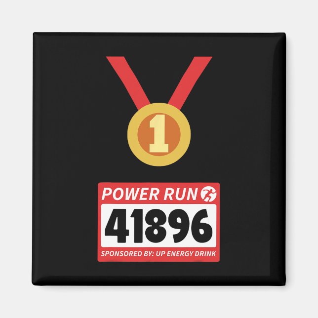 Running Runner Half Marathon Halloween Costume 1  Magnet (Front)