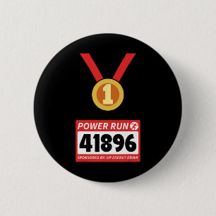 Running Runner Half Marathon Halloween Costume  2 Inch Round Button