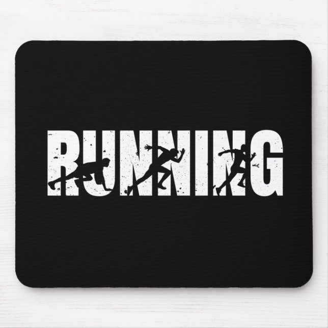 Running| Runner| Marathon Mouse Pad (Front)