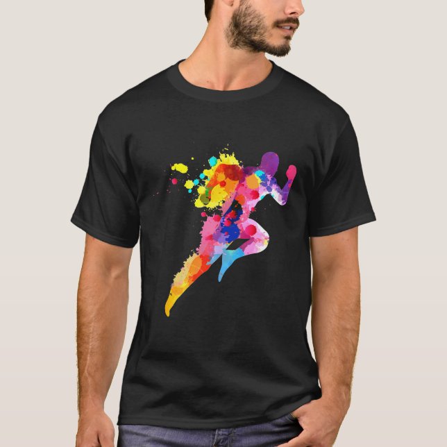 Running - Runners Running Art T-Shirt (Front)
