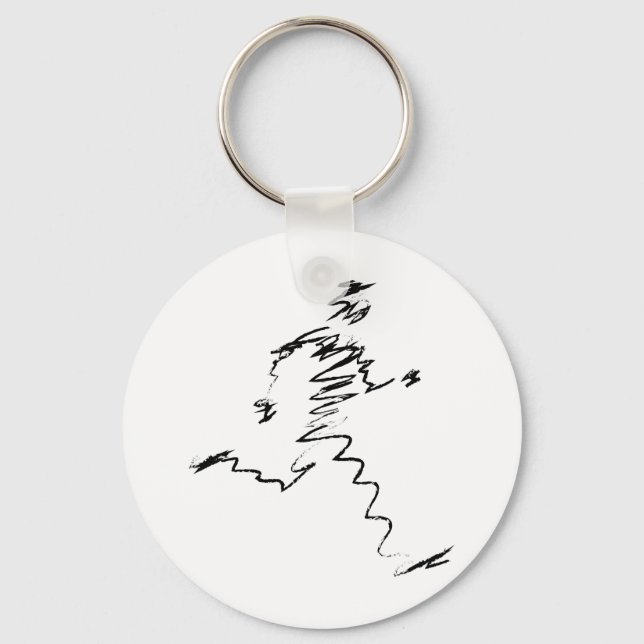 Running, Runners, Triathletes Keychain (Front)