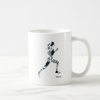 Running Silhouette - Floral Coffee Mug