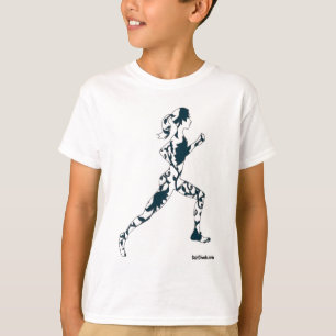 Running Silhouette - Floral T-Shirt