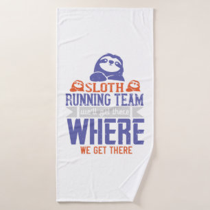 Running - Sloth Running Team Bath Towel