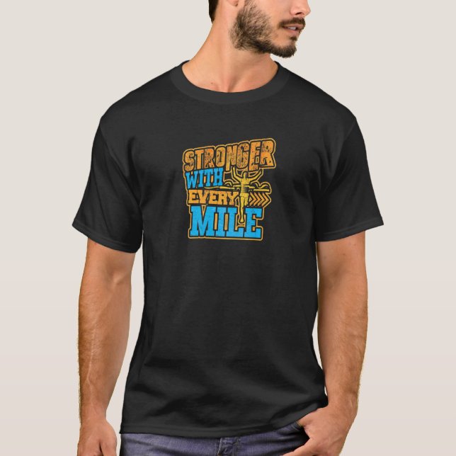 Running Sprint Marathon Runner's T-Shirt (Front)
