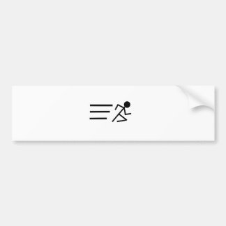 Running Stickman Bumper Sticker