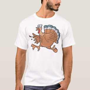 Running Thanksgiving Turkey T-Shirt