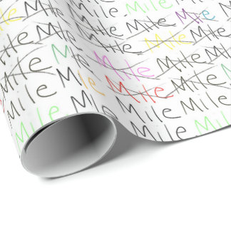 Running Theme Wrapping Paper - One Mile At A Time