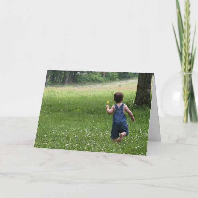 Running Through the Field Card (Front)