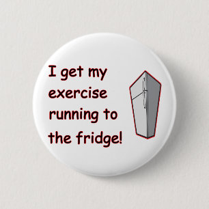 Running To The Fridge 2 Inch Round Button