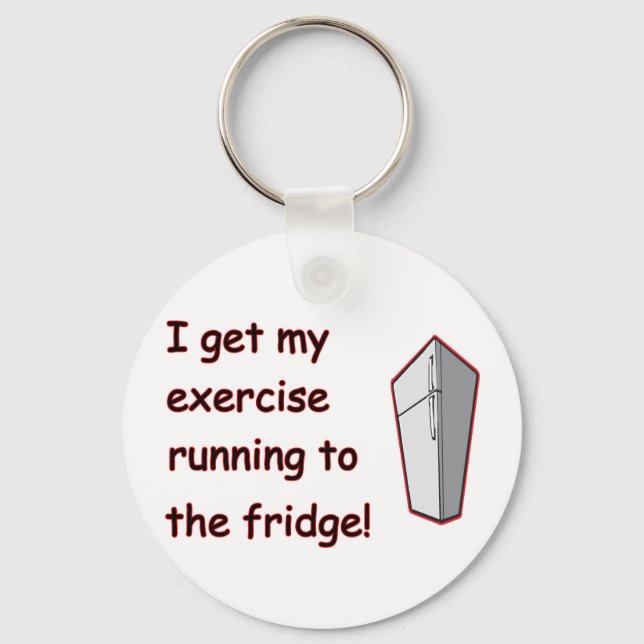 Running To The Fridge Keychain (Front)