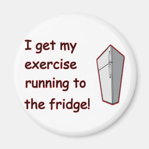 Running To The Fridge Magnet