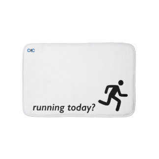 Running today? motivational bath mat! mat