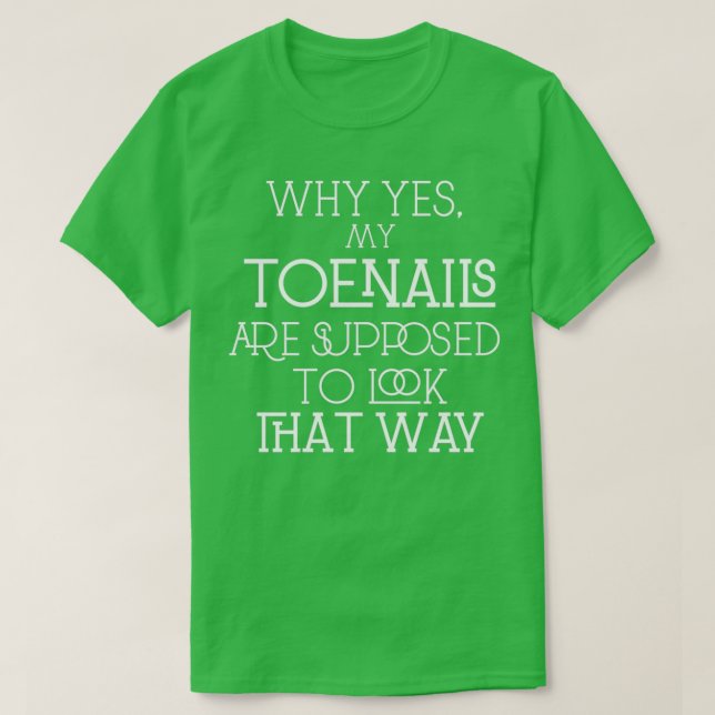 Running Toenails T-Shirt (Design Front)