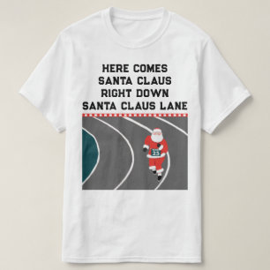 Running Track and Field Christmas T-Shirt