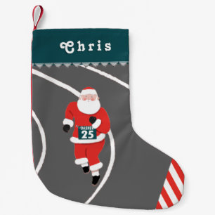 Running Track and Field Small Christmas Stocking