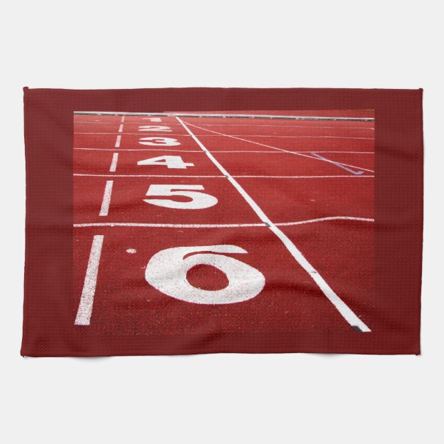 Running Track Kitchen Towel (Horizontal)