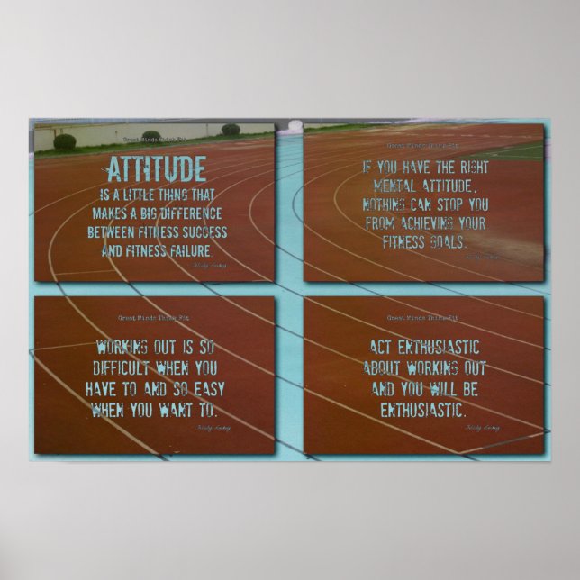 Running Track Motivation! Poster (Front)