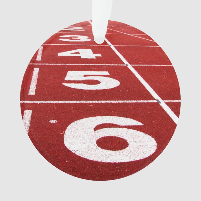 Running Track Ornament (Front)