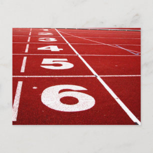 Running track postcard