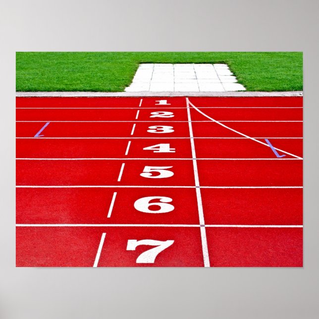 Running Track Poster/Print Poster (Front)