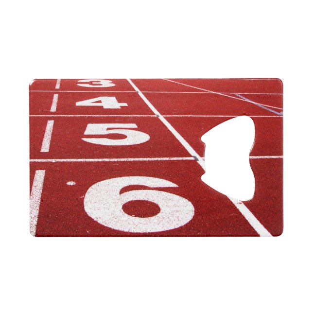 Running Track Wallet Bottle Opener (Front (Horizontal))
