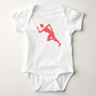 Running - Tropical Pink Baby Bodysuit