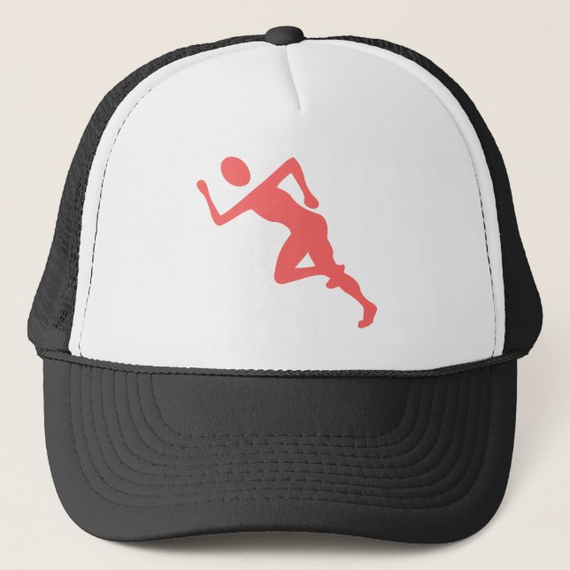 Running - Tropical Pink Trucker Hat (Front)