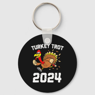 Running Turkey Trot Thanksgiving 2024 For Boys Gir Keychain