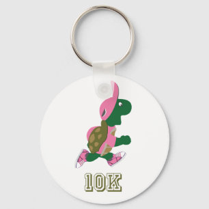 Running Turtle 10K - Pink Keychain