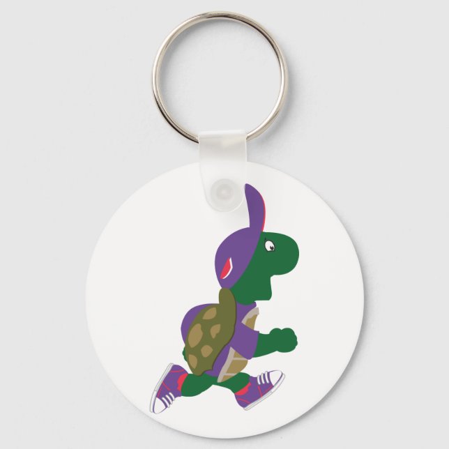 running Turtle Keychain (Front)