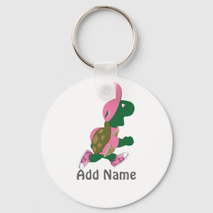 Running Turtle Personalize Keychain