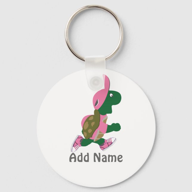 Running Turtle Personalize Keychain (Front)
