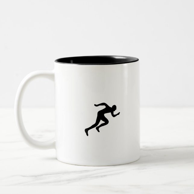Running Two-Tone Coffee Mug (Left)