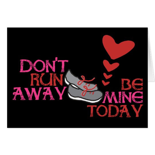 Running Valentine - Runner Valentine's Day Card