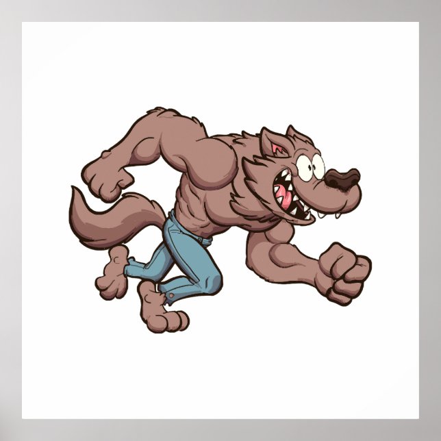 Running Werewolf Poster (Front)