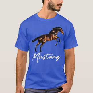 Running Wild Mustang Horse breed Equestrian Lover  T-Shirt