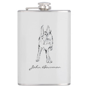 Running Wild rabbit Flask